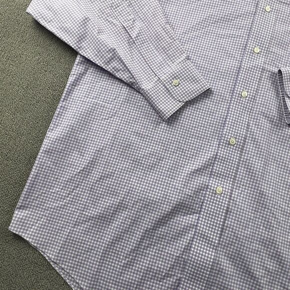 Brooks Brothers Shirt Adult Size 16.5 - 35 Check Button Up Long Sleeve Casual - Picture 7 of 13